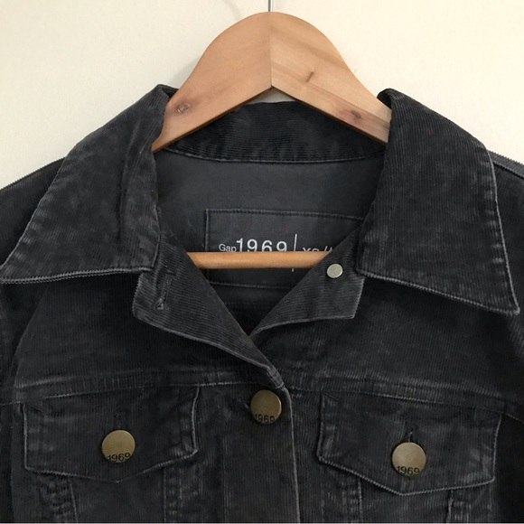 GAP 1969 Grey Corduroy Button Up Jacket - Picture 3 of 10